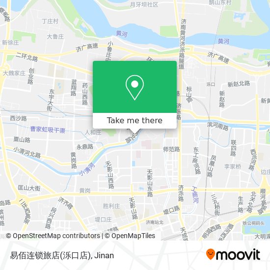 易佰连锁旅店(泺口店) map