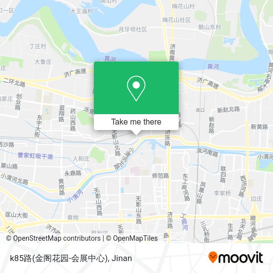 k85路(金阁花园-会展中心) map