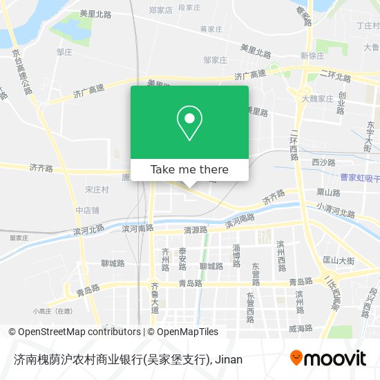 济南槐荫沪农村商业银行(吴家堡支行) map