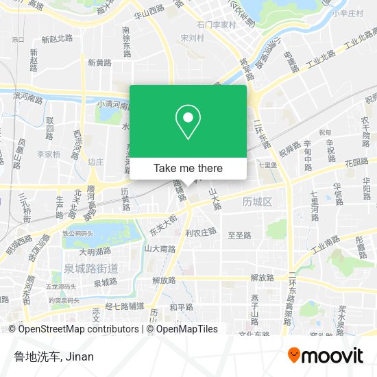 鲁地洗车 map