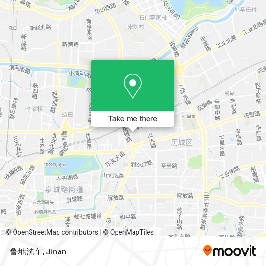 鲁地洗车 map