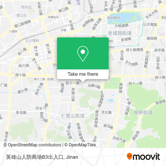 英雄山人防商场B3出入口 map