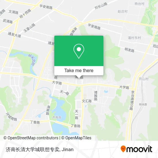 济南长清大学城联想专卖 map