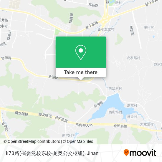 k73路(省委党校东校-龙奥公交枢纽) map