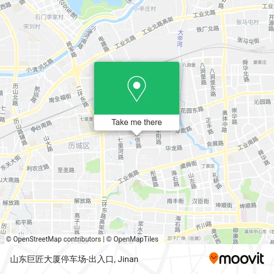 山东巨匠大厦停车场-出入口 map