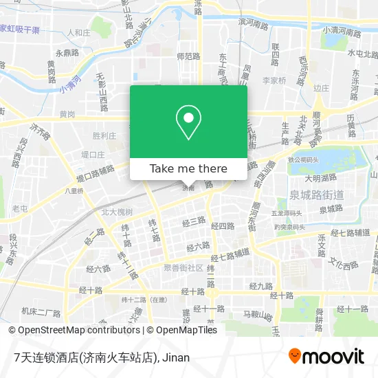 7天连锁酒店(济南火车站店) map