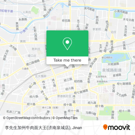 李先生加州牛肉面大王(济南泉城店) map