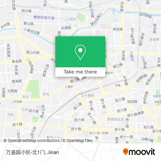 万盛园小区-北1门 map