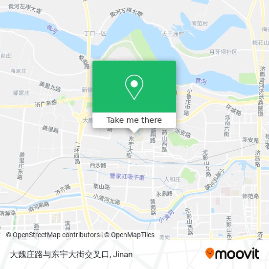 大魏庄路与东宇大街交叉口 map
