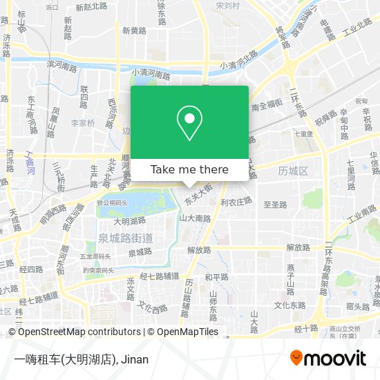 一嗨租车(大明湖店) map