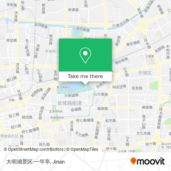大明湖景区-一竿亭 map