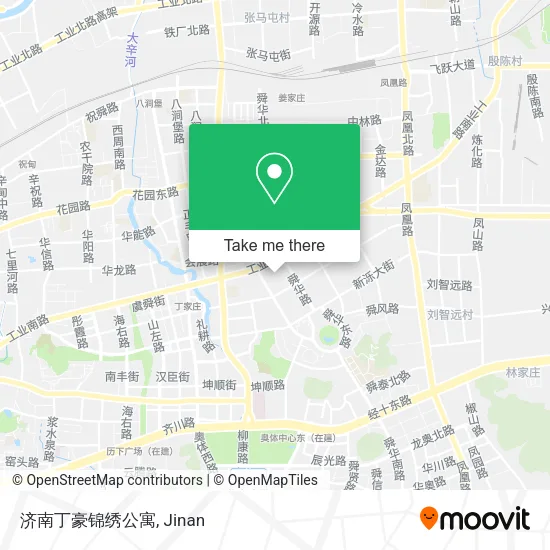 济南丁豪锦绣公寓 map