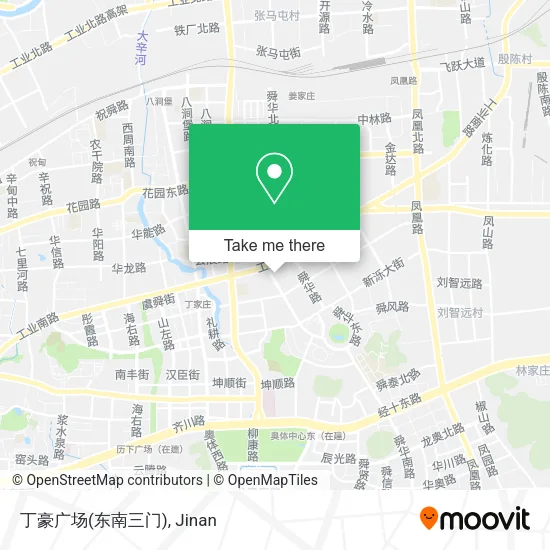 丁豪广场(东南三门) map