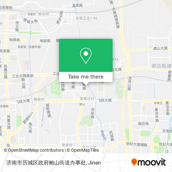济南市历城区政府鲍山街道办事处 map