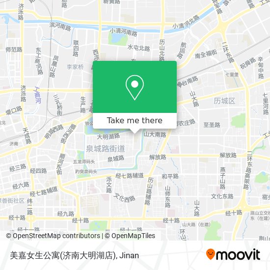 美嘉女生公寓(济南大明湖店) map