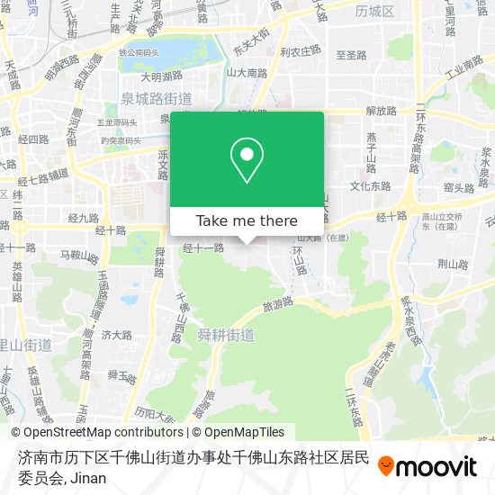 济南市历下区千佛山街道办事处千佛山东路社区居民委员会 map