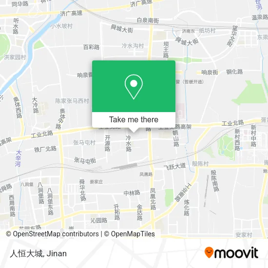 人恒大城 map