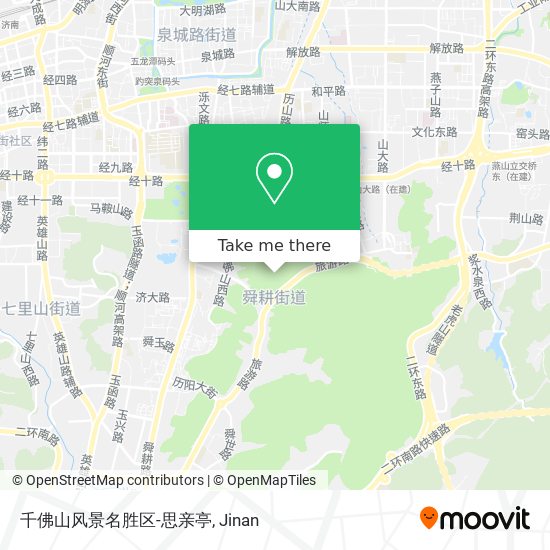 千佛山风景名胜区-思亲亭 map