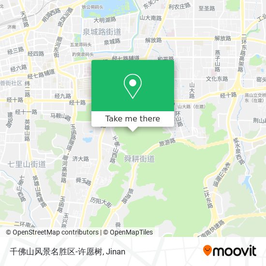 千佛山风景名胜区-许愿树 map