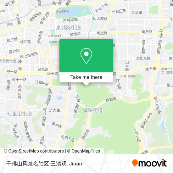 千佛山风景名胜区-三清观 map