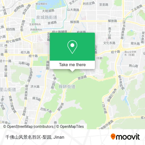 千佛山风景名胜区-梨园 map
