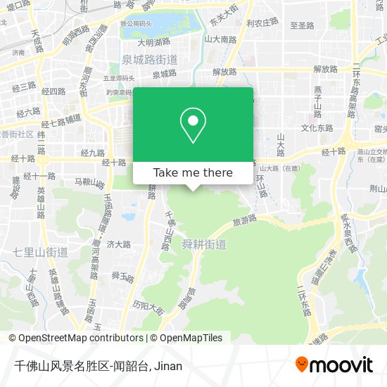 千佛山风景名胜区-闻韶台 map