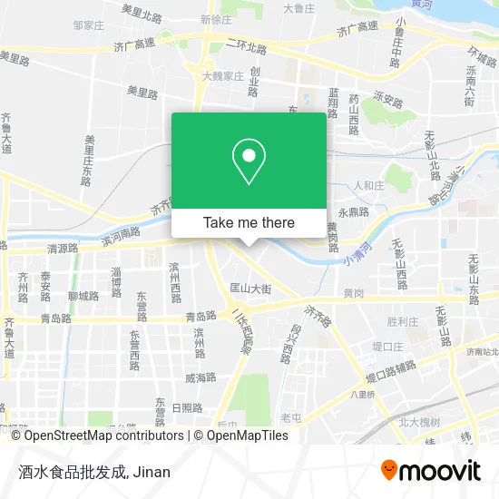 酒水食品批发成 map
