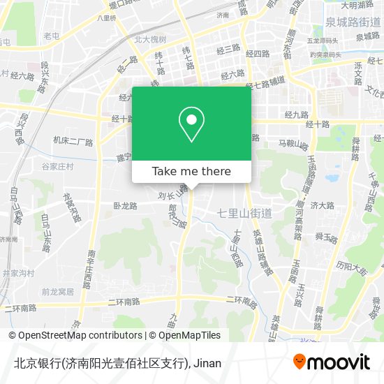 北京银行(济南阳光壹佰社区支行) map