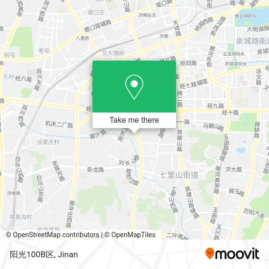 阳光100B区 map