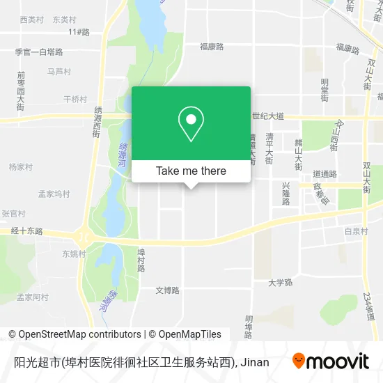 阳光超市(埠村医院徘徊社区卫生服务站西) map