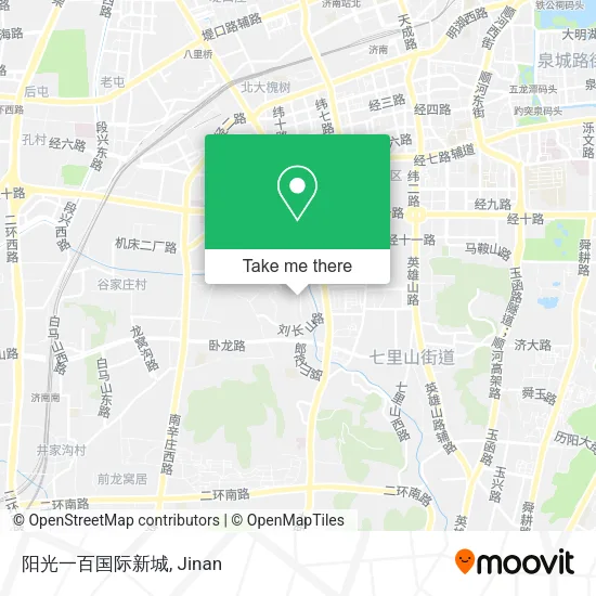 阳光一百国际新城 map