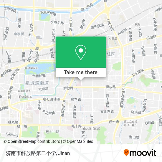 济南市解放路第二小学 map