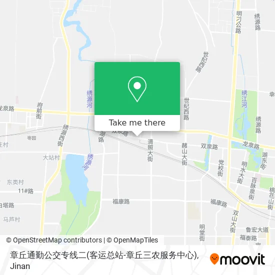 章丘通勤公交专线二(客运总站-章丘三农服务中心) map