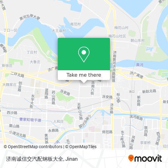 济南诚信交汽配钢板大全 map