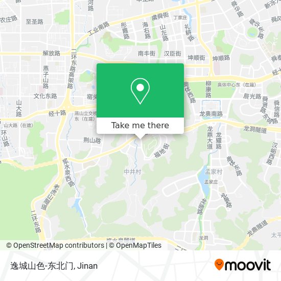 逸城山色-东北门 map