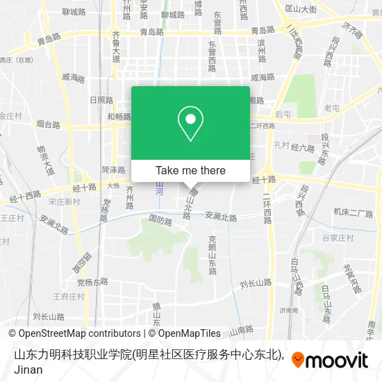 山东力明科技职业学院(明星社区医疗服务中心东北) map