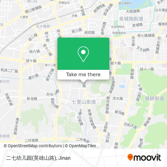 二七幼儿园(英雄山路) map