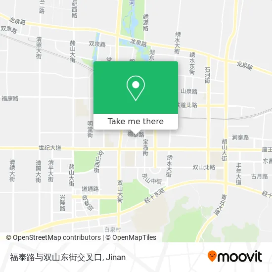福泰路与双山东街交叉口 map