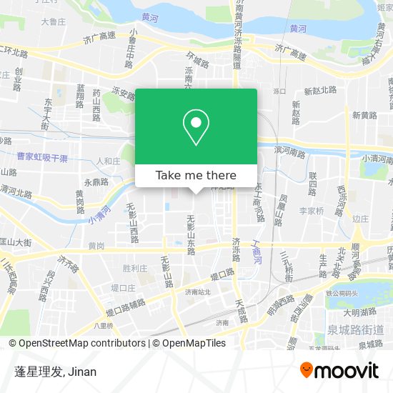 蓬星理发 map
