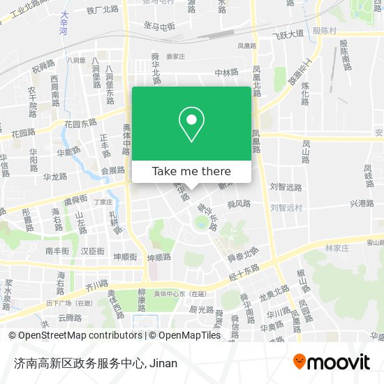 济南高新区政务服务中心 map