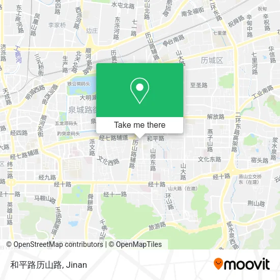和平路历山路 map