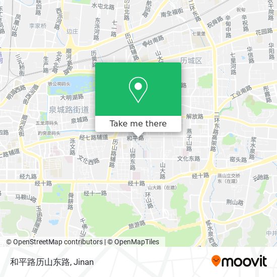 和平路历山东路 map