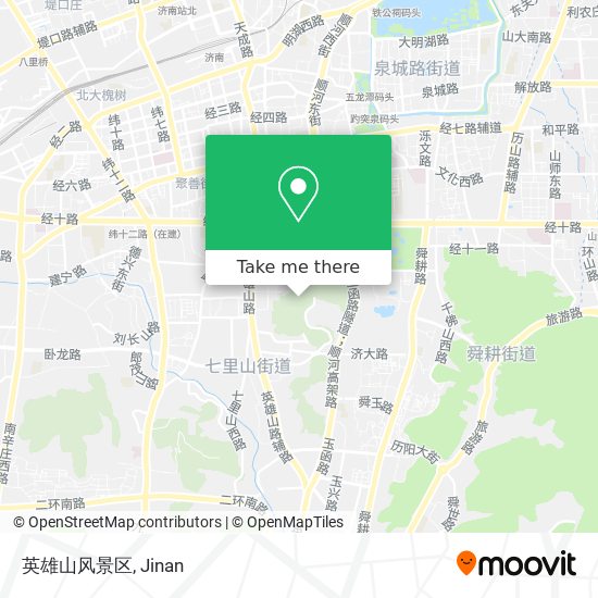 英雄山风景区 map