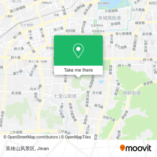 英雄山风景区 map