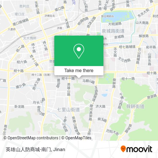 英雄山人防商城-南门 map