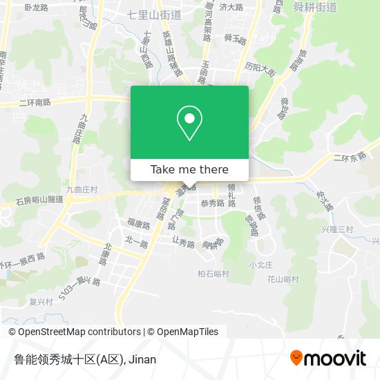 鲁能领秀城十区(A区) map