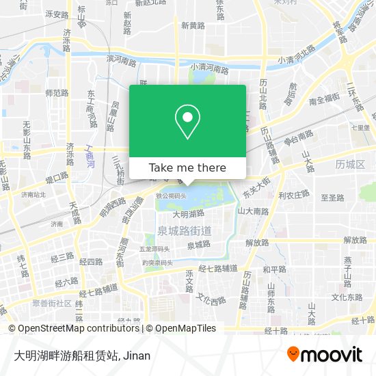 大明湖畔游船租赁站 map