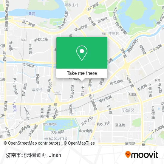 济南市北园街道办 map