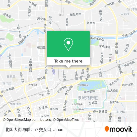 北园大街与联四路交叉口 map