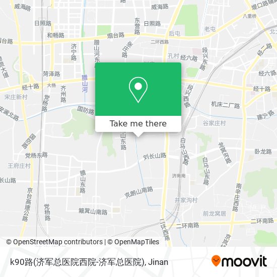 k90路(济军总医院西院-济军总医院) map